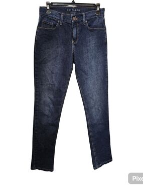 Mott & Bow Boyfriend Jeans Dark Wash Stretch Denim W26 L28 Women's Size 26